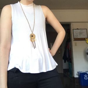 White Sheer Tank Top